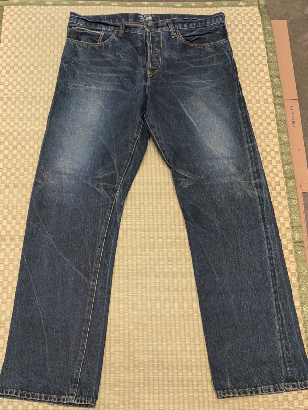 Gilded Age Selvedge Denim Jeans Straight Fit Men's Size 34 x 34 Made in USA